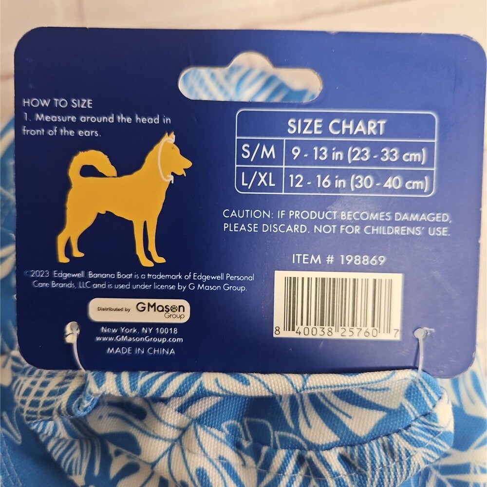 Banana Boat Bucket Hat + Cooling Bandana for dogs set small - Picture 7 of 11